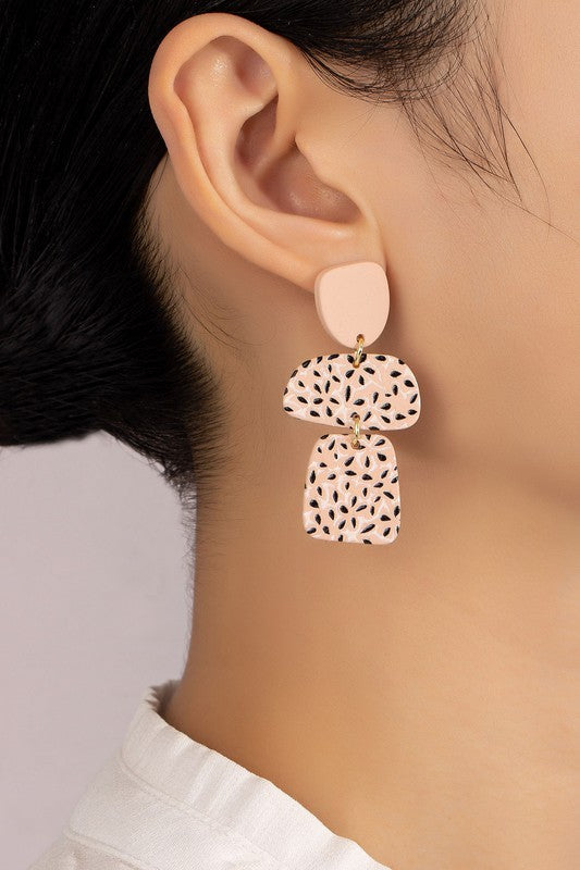 Floral Flourish Fantasia Acrylic Drop Earrings